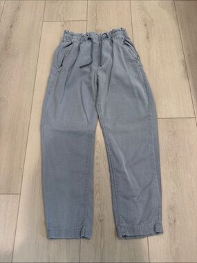 Zara Straight Leg Pants in Light Blue